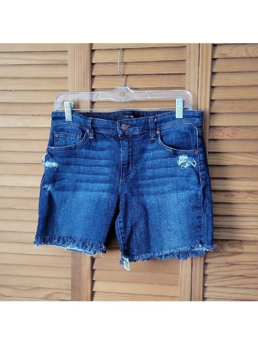 Joe’s Jeans Distressed Denim Women’s Cutoff Frayed Hem Blue Shorts Size 27